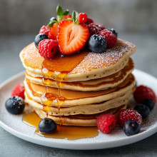Fourth of July Berry Blast Pancakes