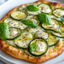 Zucchini Basil Flatbread