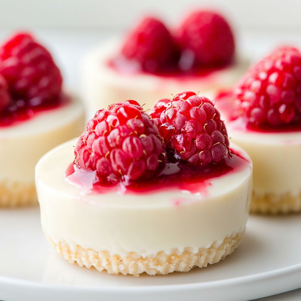 No-Bake White Chocolate Raspberry Cups