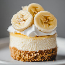 Banana Cream Mini Cheesecake