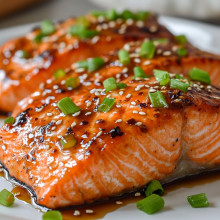 Quick Ginger Soy Salmon