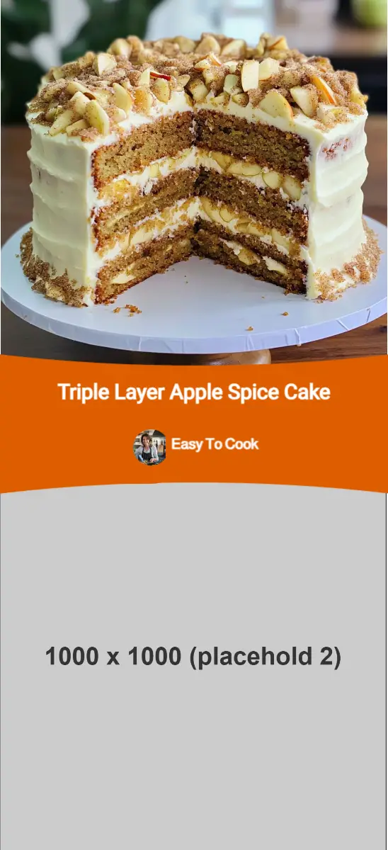 Triple Layer Apple Spice Cake