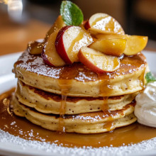  Caramel Apple Pancakes 