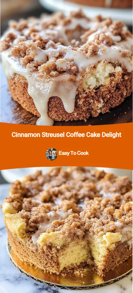 Cinnamon Streusel Coffee Cake Delight
