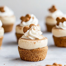 No-Bake Gingerbread Cheesecake Cups