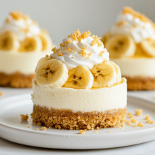 Banana Cream Mini Cheesecake