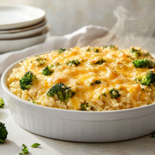 Cheesy Broccoli Rice Casserole