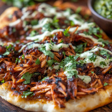  BBQ Jackfruit Flatbread 