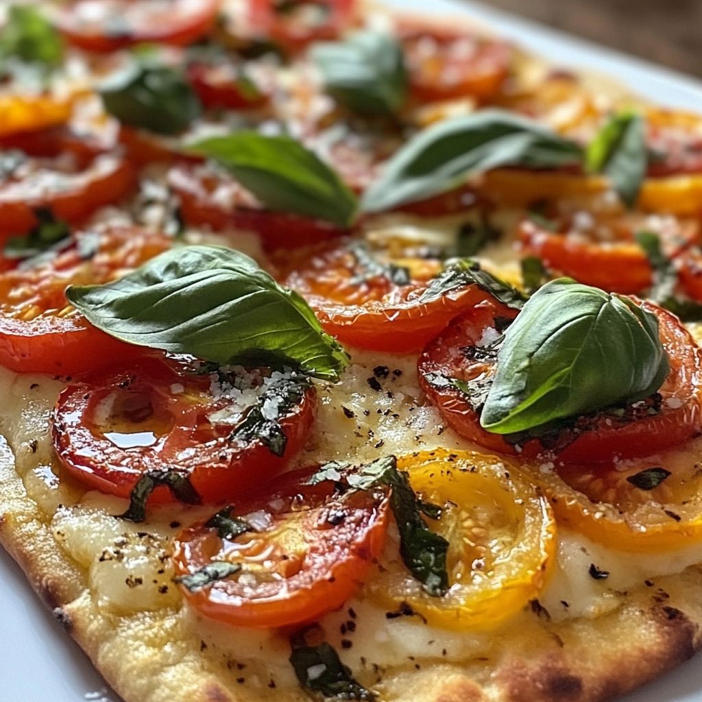 Fresh Tomato Basil Flatbread 