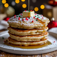 Santa’s Favorite Sugar Cookie Pancakes