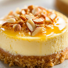 Honey Almond Mini Cheesecake