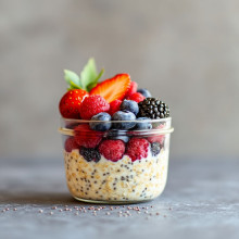 Berry Medley Overnight Oats