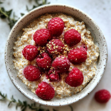 Oats with Fresh Raspberries