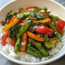 Easy Veggie Stir Fry with Rice