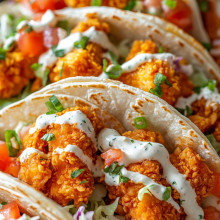 Crispy Buffalo Chicken Tacos