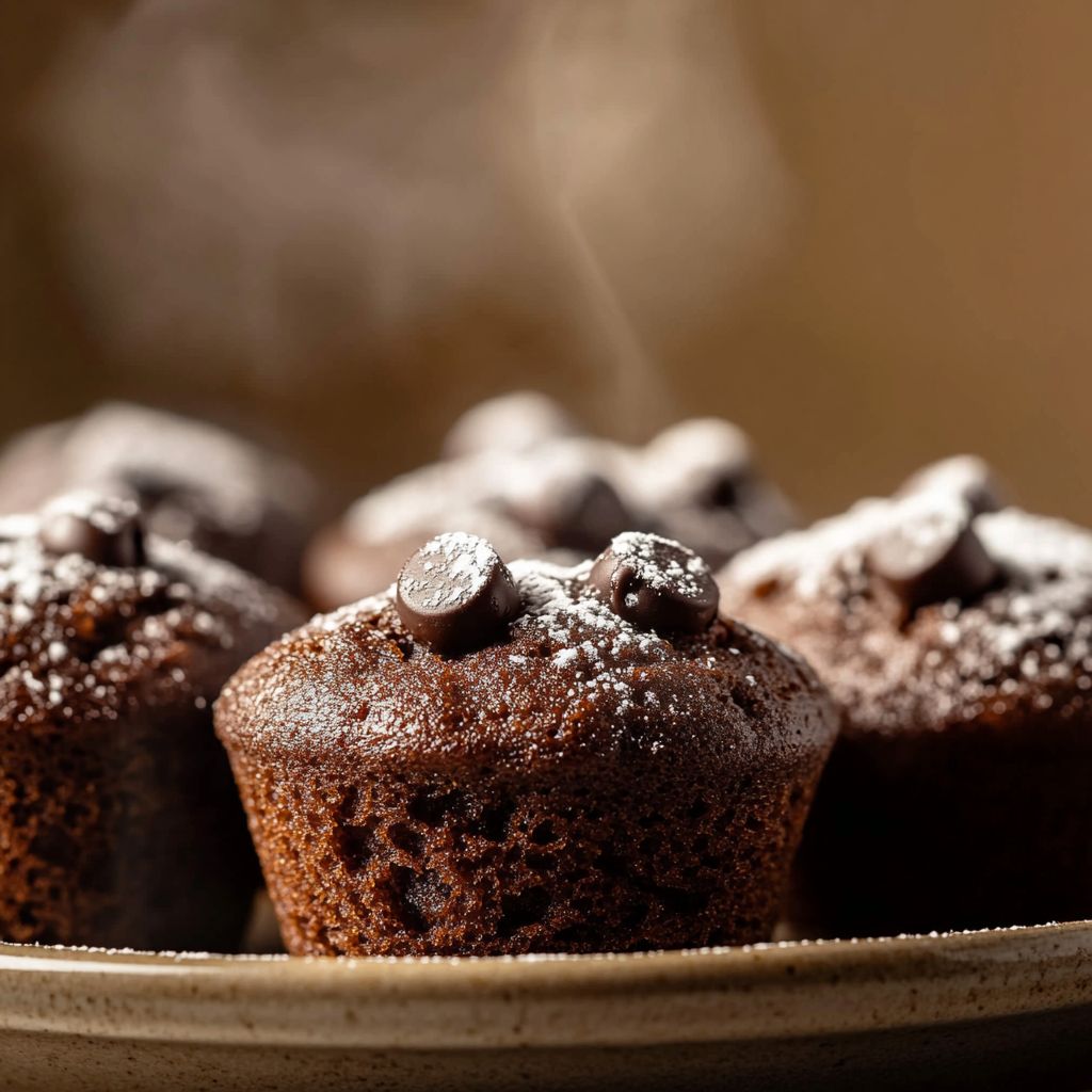 Mini Double Chocolate Muffins