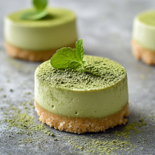 Matcha Green Tea Mini Cheesecake