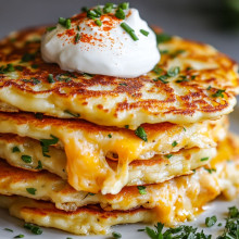 Cheesy Savory Pancakes for Picky Eaters