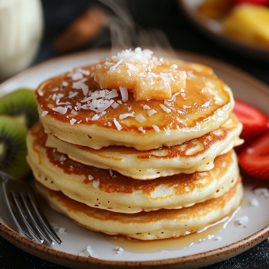 Coconut Cream Pancakes
