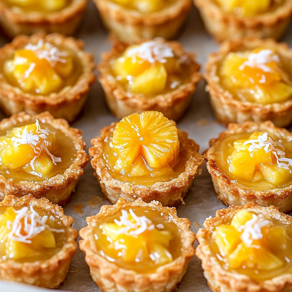 Mini Pineapple Coconut Tarts