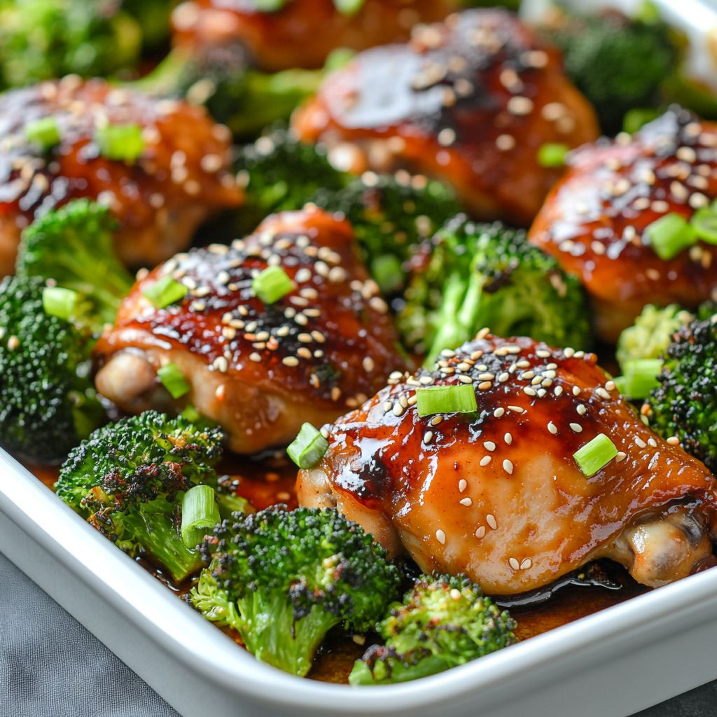 Sheet Pan Sweet Chili Chicken with Broccoli