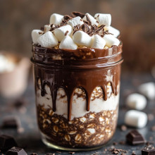 Chocolate Marshmallow Delight Overnight Oats