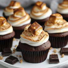  S'mores Mini Cupcakes 