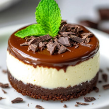 Mint Chocolate Mini Cheesecake