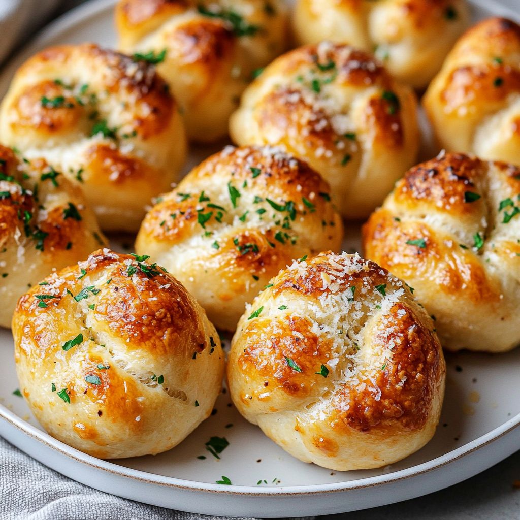 Keto-Friendly Garlic Parmesan Knots