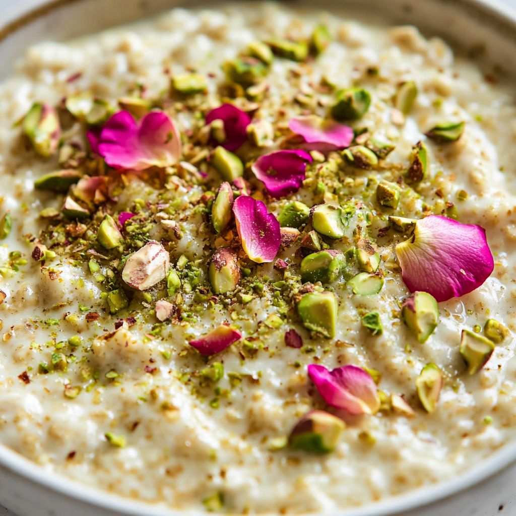 Pistachio Rose Overnight Oats