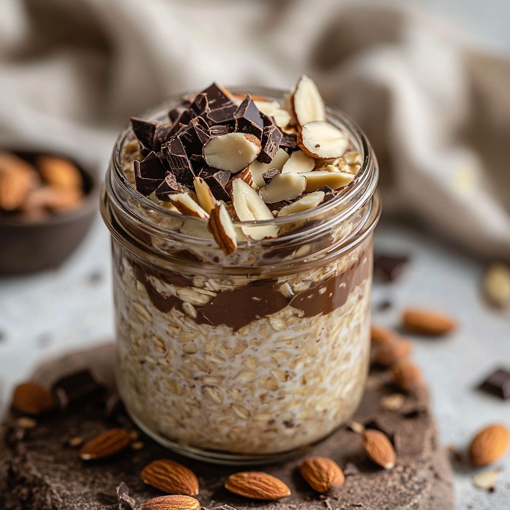 Almond Joy Inspired Overnight Oats