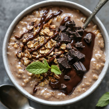  Chocolate Mocha Crunch Overnight Oats 