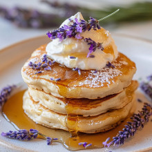 Honey Lavender Pancakes for Spring