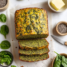 High-Protein Spinach Bread