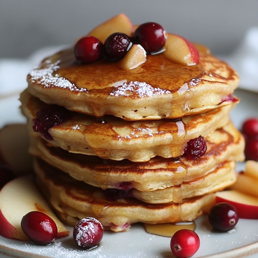  Apple Cranberry Pancakes 