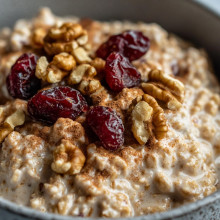  Walnut Cranberry Spice Overnight Oats
