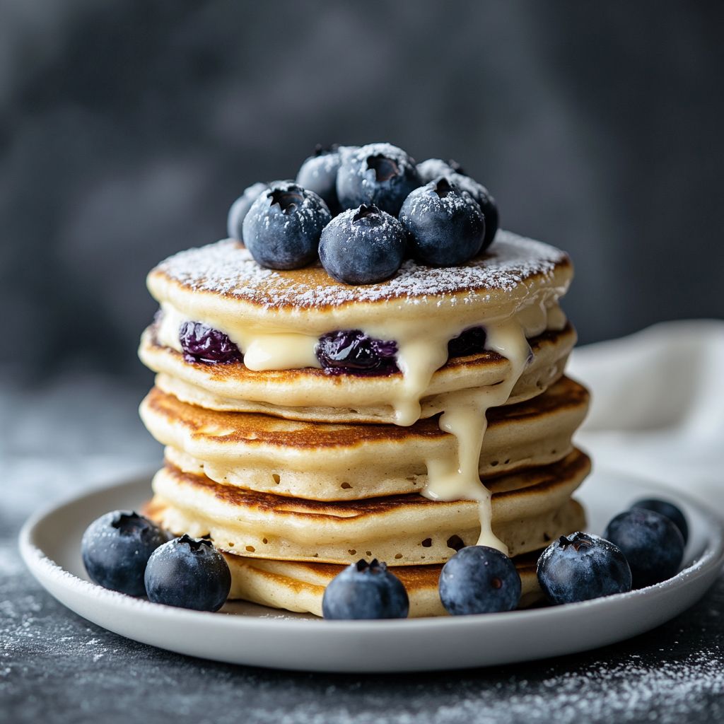Blueberry Cheesecake Pancakes