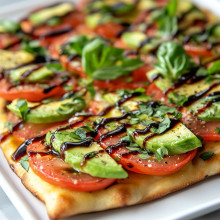  Avocado & Tomato Basil Flatbread 