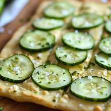  Chickpea & Cucumber Flatbread 
