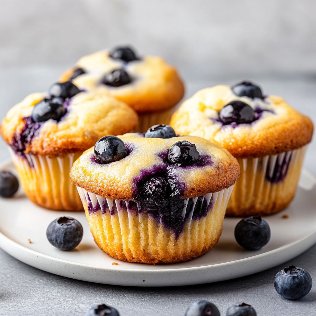 Blueberry Cheesecake Muffins