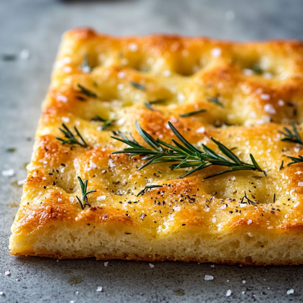 Low-Carb Cottage Cheese Focaccia