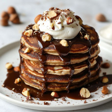 Mocha Hazelnut Pancakes 