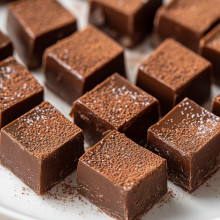 Mini Chocolate Fudge Squares