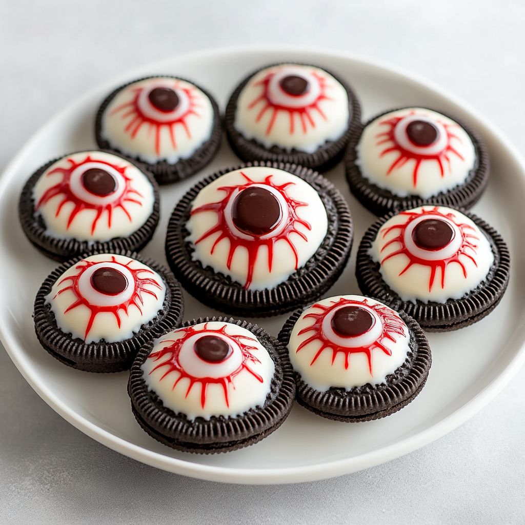 No-Bake Spooky Oreo Eyeballs