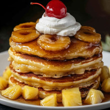  Pineapple Upside-Down Pancakes 