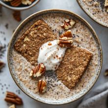 Gingerbread Chia Seed Overnight Oats