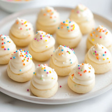 No-Bake Frosted Sugar Cookie Truffles