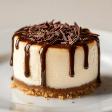 Chocolate Drizzle Mini Cheesecake