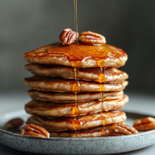 Vegan Maple Pecan Pancakes
