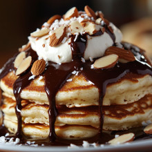 Easy Almond Joy Pancakes
